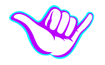 Hang 10 Hand Logo